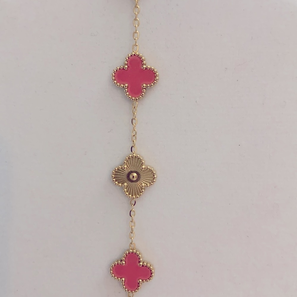 Four leaf clover bracelet.